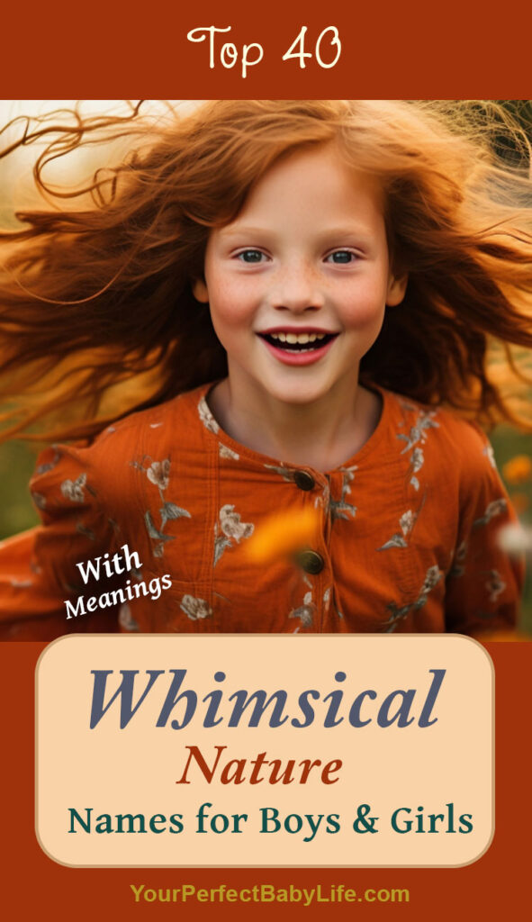 A smiling girl with long hair - The Top 40 Whimsical Nature Names: Beautiful and Meaningful Ideas 